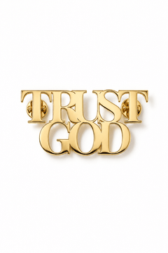 Trust God Small Pin Gold Plated - A Meaningful Mood