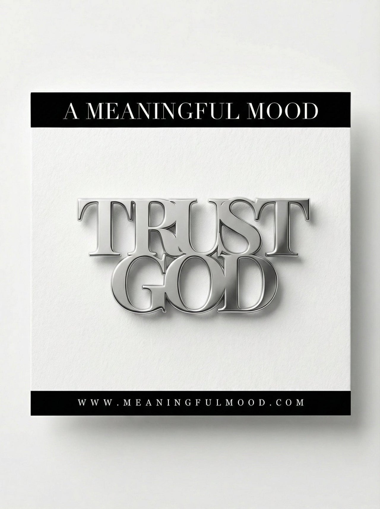 Trust God Small Pin Stainless Steel - A Meaningful Mood