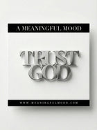 Trust God Small Pin Stainless Steel - A Meaningful Mood