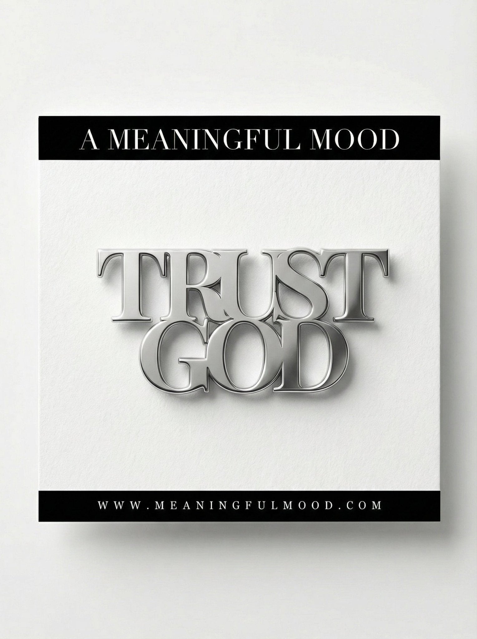 Trust God Small Pin Stainless Steel - A Meaningful Mood