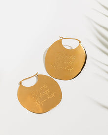 Trust In the Lord Earrings 18k Gold - Plated - A Meaningful Mood