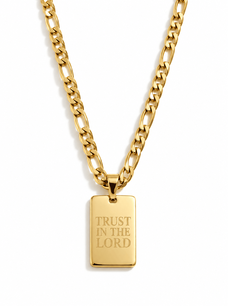 Trust in the Lord Necklace 18k Gold-Plated - A Meaningful Mood