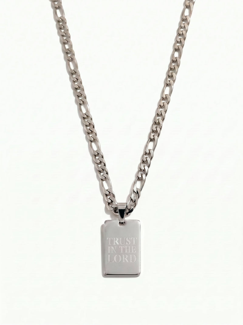 Trust in the Lord Necklace Stainless Steel - A Meaningful Mood