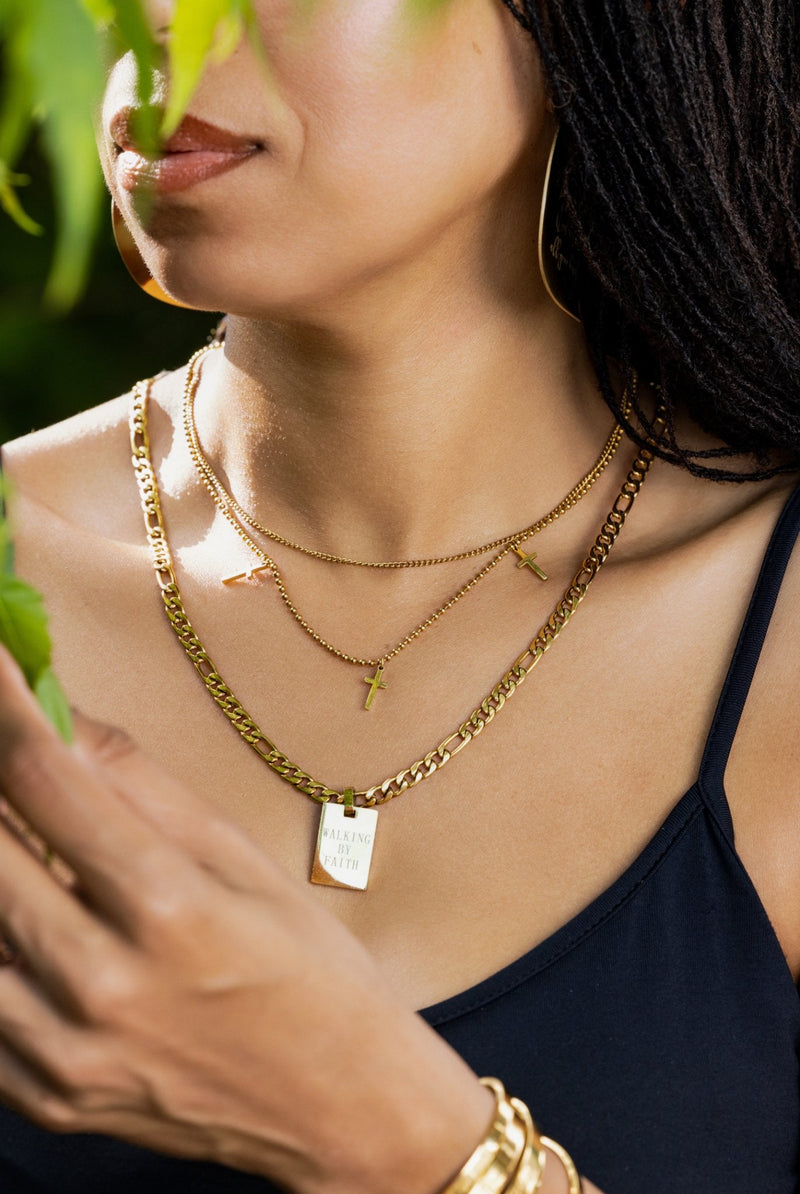 Walking By Faith Christian Pendant Necklace A Meaningful Mood