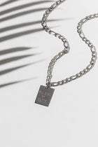 Walking By Faith Pendant Necklace Stainless Steel - A Meaningful Mood