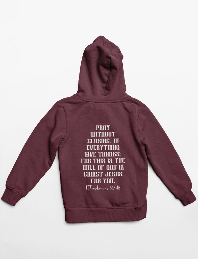 Rejoice Always (Burgundy Hoodie) - A Meaningful Mood