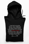 Romans 8:28 (Black Hoodie) - A Meaningful Mood